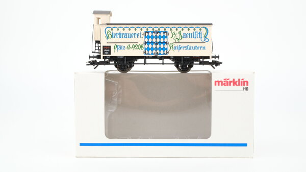 Märklin H0 48921 Bierwagen JAENISCH (Kühlwagen mit Bremserhaus)  G der K.Bay.Sts.B Insider Jahreswagen 1997