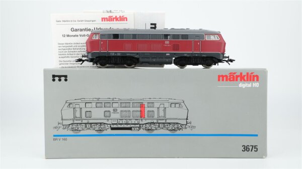 Märklin H0 3675 Diesellokomotive BR V 160 010 der DB Wechselstrom Digital