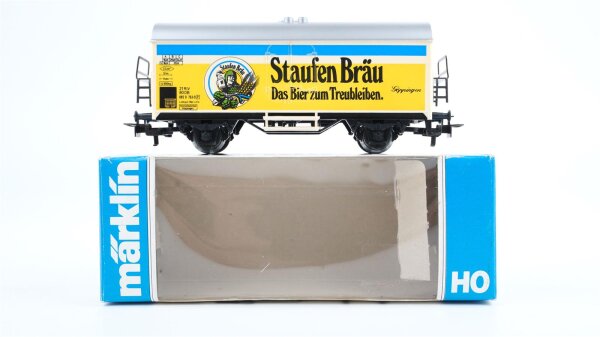 Märklin H0 4429 Bierwagen STAUFEN BRÄU (Kühlwagen)  Ichqrs 377 der DB
