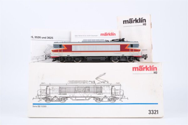 Märklin H0 3321 Elektrische Lokomotive Serie BB 15000 SNCF Wechselstrom Analog (vermutlich verharzt)