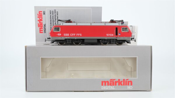 Märklin H0 3623 E-Lok BR Re4/4IV 10104 SBB CFF FFS Wechselstrom Digital (fährt nur analog)