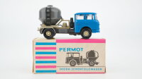 Permot H0 399/5 Skoda-Zugwagen blau mit Zementsilo
