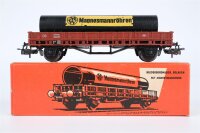 Märklin H0 4616 Niederbordwagen mit Rohr...