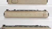 Märklin H0 Konvolut 2 Personenwagen (346/1) Packwagen (346/4, beleuchtet) Blech (ungetestet)