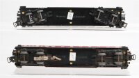 Märklin H0 Konvolut Speisewagen "346/2 DSG" rot beleuchtet, Speisewagen "346/2J" blau Blech (ungetestet)