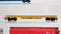 Roco/Life Like H0 Konvolut Caboose "Conrail" 2 gedeckte Güterwagen "CNJ 29762" Rungenwagen "UP 52437, CR 269976", Flachwagen (Abbruch)