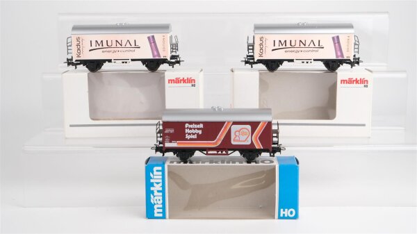 Märklin H0 Konvolut 3 Kühlwagen "Imunal, Idee & Spiel" (EVP)