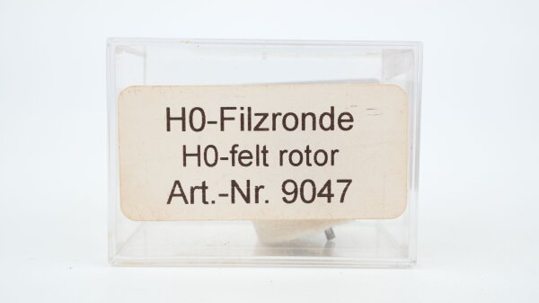Lux Modellbau H0 9047 Filzronde H0 für Schienen- und Oberleitungsschleifwagen