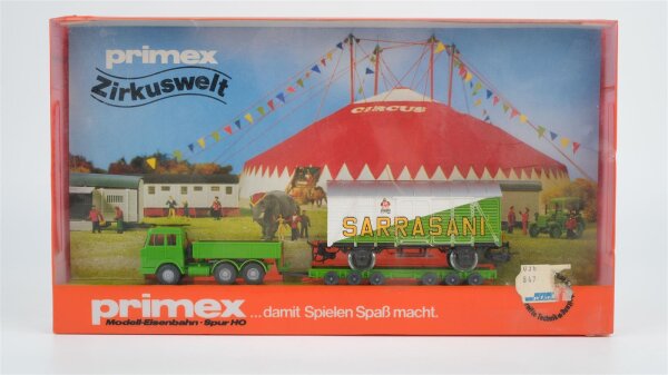 Primex H0 4584 Güterwagen Set Zirkuswelt Sarrasani