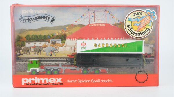 Primex H0 4585 Güterwagen-Set Zirkuswelt 2 Sarrasani