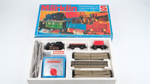 Märklin H0 2930 Zugpackung Güterzug mit Dampflok BR 89 006 DB Wechselstrom (vermutlich verharzt)