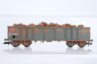 Trix H0 Konvolut 4 Hochbordwagen "E79" mit Ladung "gesupert" SNCF