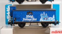 Märklin H0 Konvolut 6 Kühlwagen, 2 Containertragewagen mit Ladung DB/u.a.