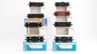 Märklin/Baur H0 Konvolut 4 gedeckte Güterwagen, 2 Kesselwagen, Niederbordwagen, Containertragewagen DB/u.a.