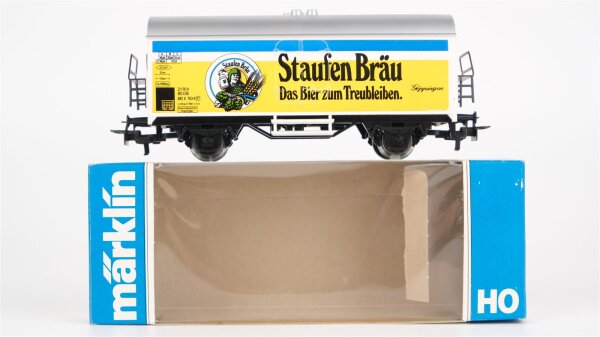 Märklin H0 4429 Bierwagen STAUFEN BRÄU (Kühlwagen)  Ichqrs 377 der DB