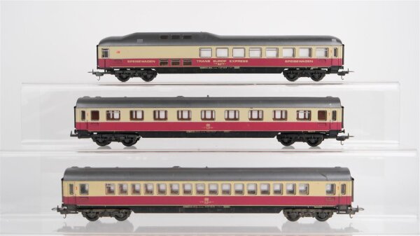 Lima H0 Konvolut "TEE" Speisewagen, Grossraumwagen 1.Kl., Abteilwagen 1.Kl. DB (Abbruch)