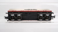 Märklin H0 Konvolut Niederbordwagen, Niederbordwagen mit Plane "Märklin", Niederbordwagen mit 2 Baumaschienen DB