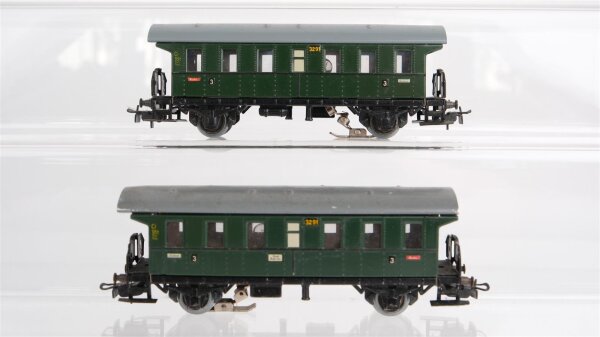 Märklin H0 Konvolut 2 Personenwagen "3291" (Beleuchtung ungetestet)