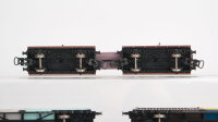 Lima H0 KOnvolut 2 Drehschemelwagen mit Rohren, 3 Containertragewagen "Sea Land, Danzas, CNC, u.a." DB/u.a.