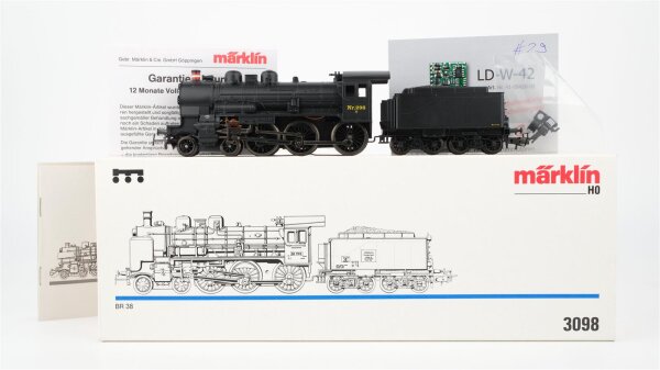 Märklin H0 3098 Dampflok mit Tender BR 289 Wechselstrom Digital