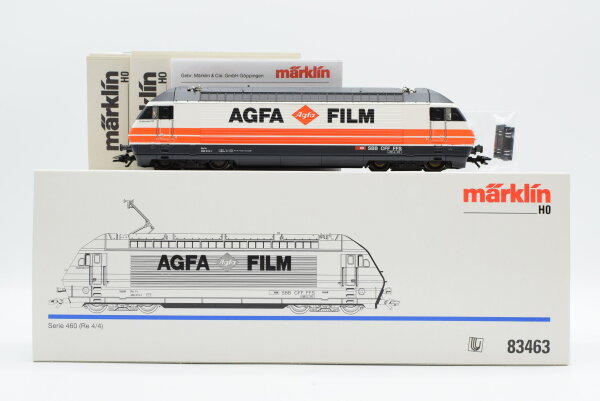 Märklin H0 83463 E-Lok "AGFA FILM" BR Re 4/4 460 015-1 SBB CFF FFS Wechselstrom