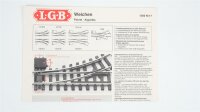 LGB G 1236/12360, 1201/10 Dreiwegeweiche R1 30 Grad, 2x...