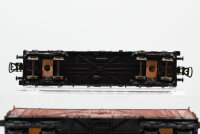 Piko H0 Konvolut 2 Hochbordwagen,gedeckter Güterwagen mit Bremserhaus DR