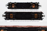 Piko H0 Konvolut 2 Hochbordwagen,gedeckter Güterwagen mit Bremserhaus DR