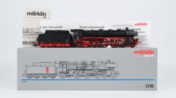 Märklin H0 3795 Schlepptenderlokomotive BR 003 131-0 DB Wechselstrom Digital