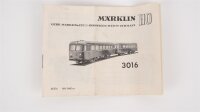 Märklin H0 3016 Schienenbus BR 795 299-7 DB Wechselstrom (Gehäuse ist lose)