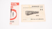 Märklin H0 3016 Schienenbus BR 795 299-7 DB Wechselstrom
