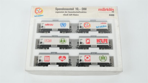 Märklin H0 4400 Güterwagen-Set Kühlwagen "Groß hilft Klein" DB