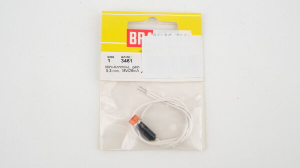 Brawa 3461 Mini-Kontroll-Lampe, gelb