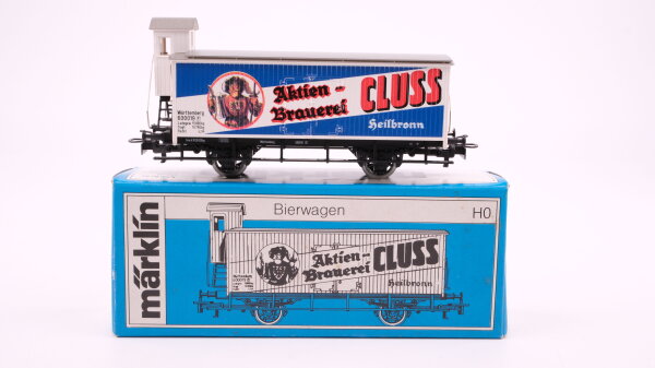 Märklin H0 4780 Bierwagen (CLUSS) mit Bremserhaus Gk 10 der K.W.St.E.