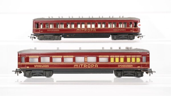 Märklin H0 Konvolut Speisewagen "352 Mitropa" Schlafwagen "353 Mitropa"Blech