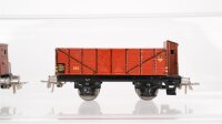 Märklin H0 Konvolut 2 Hochbordwagen "365" mit Bremserhaus, Kesselwagen "374 Shell" mit Bremserhaus, Güterzugbegleitwagen "390" Blech
