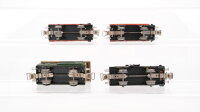 Märklin H0 Konvolut 2 Hochbordwagen "365" mit Bremserhaus, Kesselwagen "374 Shell" mit Bremserhaus, Güterzugbegleitwagen "390" Blech