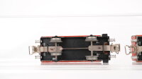 Märklin H0 Konvolut 2 Hochbordwagen "365" mit Bremserhaus, Kesselwagen "374 Shell" mit Bremserhaus, Güterzugbegleitwagen "390" Blech