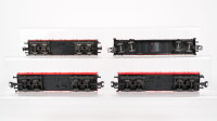 Märklin H0 Konvolut 2 Niederbordwagen, 2 Niederbordwagen mit Tankcontainer "Hoyer" DB