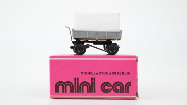Minicar H0 1093 Anhänger mit Aufbau klappbar