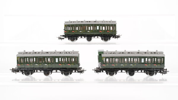Märklin H0 Konvolut 2 Abteilwagen 2.Kl., Abteilwagen 2.Kl. mit Bremserhaus