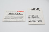 Märklin H0 3602 Dampflok mit Tender BR 53 0001 DR Wechselstrom (Licht defekt)