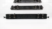 Märklin H0 Konvolut Personenwagen "Silberling" 1./2.Kl., 2 Personenwagen 1.Kl., 2.Kl. grün, Autotransportwagen DB (unvollständig)