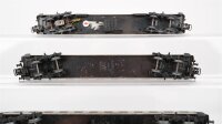 Märklin H0 Konvolut Personenwagen "Silberling" 1./2.Kl., 2 Personenwagen 1.Kl., 2.Kl. grün, Autotransportwagen DB (unvollständig)