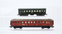 Märklin H0 Konvolut Personenwagen 1./2.Kl. grün, Schlafwagen "346/3" DSG Blech