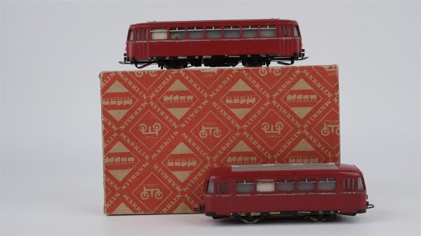 Märklin H0 DB 800 K Schienenbus mit Beiwagen Wechselstrom