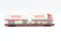 Märklin H0 4743 Niederflurwagen für Lkw-Transport (Nordmende Thomson Technology)  Saadkms 690 der DB  DB AG