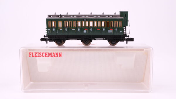 Fleischmann N 8094 Abteilwagen 3. Kl m. Bremserhaus C3Pr89 DRG