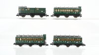 Fleischmann N Konvolut Abteilwagen 3. Kl. teilweise mit...
