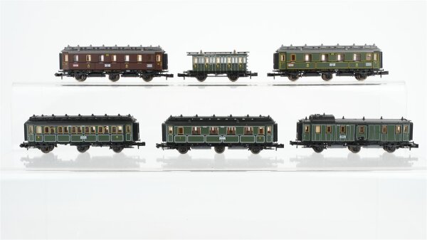 Minitrix N Konvolut Abteilwagen 2./3. Kl. K.P.E.V.